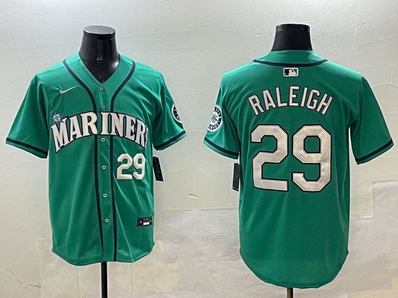 Men Seattle Mariners #29 Raleigh Green Game 2025 Nike MLB Jersey style 6->seattle mariners->MLB Jersey